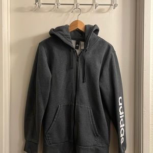 Adidas Men’s Medium Gray Hoodie Sweater Excellent